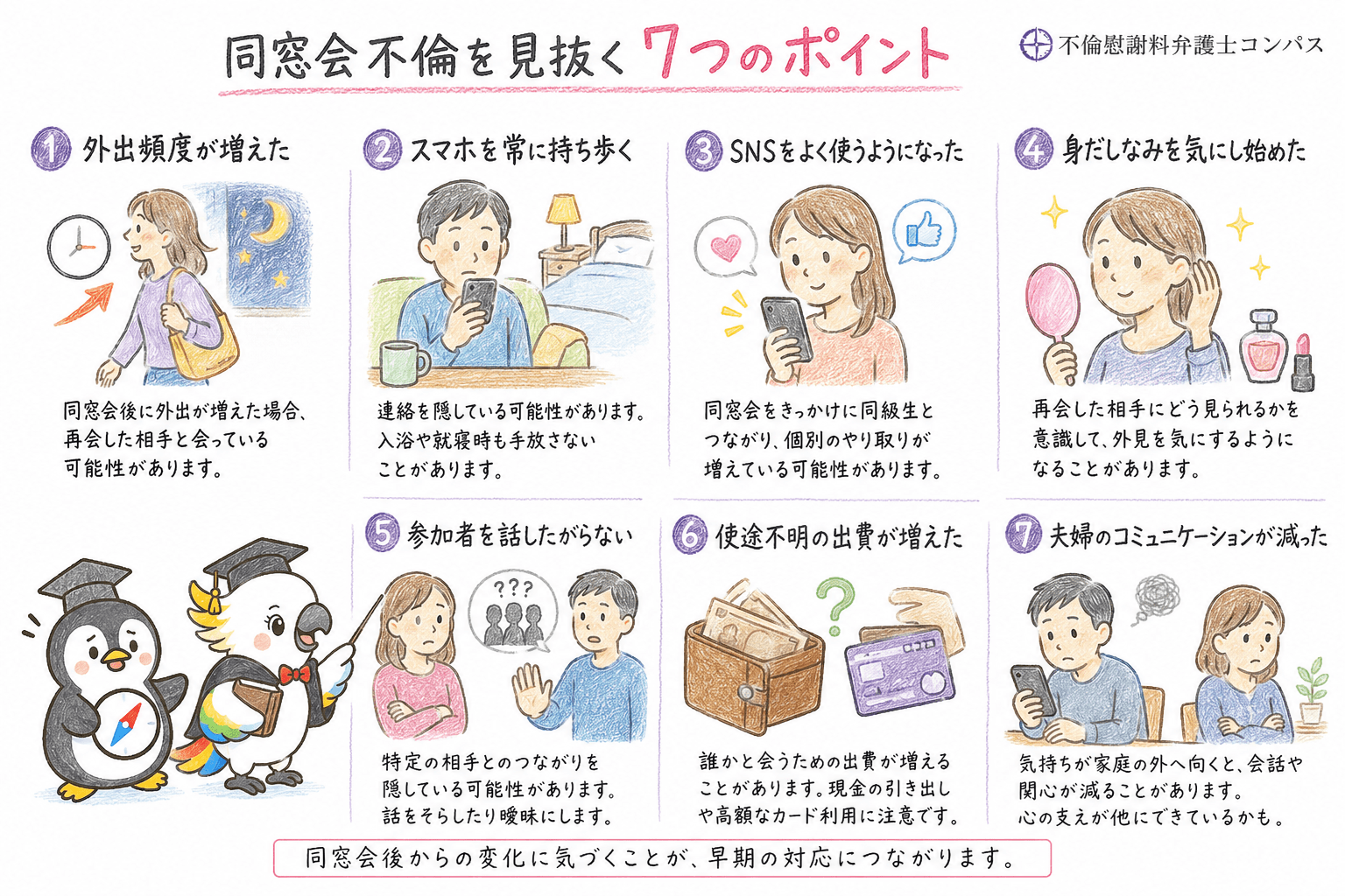 ７章　同窓会不倫を見抜くポイント７つ